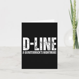 D-lijn A Quarterbacks Football Defensive Lineman T Kaart