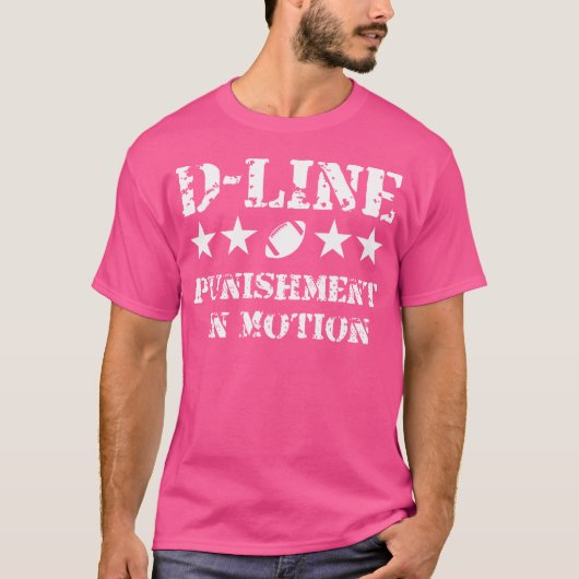 D-lijn straf in beweging Football defensieve Lin T-shirt (Voorkant)