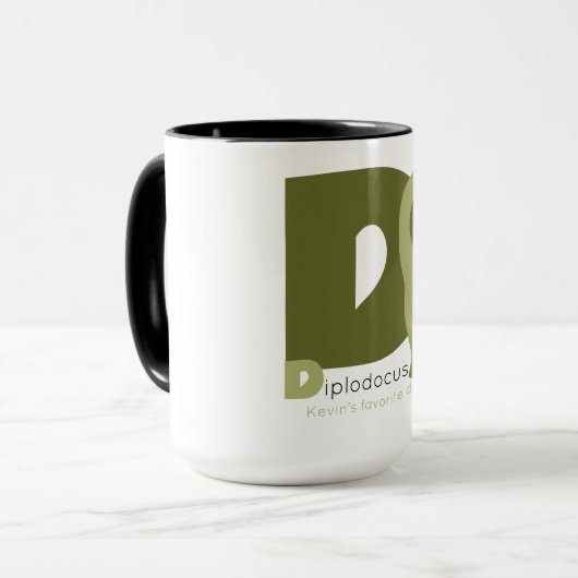 D like Diplodocus Mug Mok (Voorkant links)