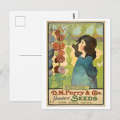  D.M. Ferry & Co. Zaaigoed Advertentie Briefkaart (Voorkant / Achterkant)