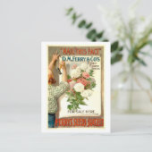 D.M. Ferry Flower Seed Advertentie Briefkaart (Staand voorkant)