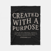 D met een portemonnee Schattige Christelijke tiene Fleece Deken (Voorkant)