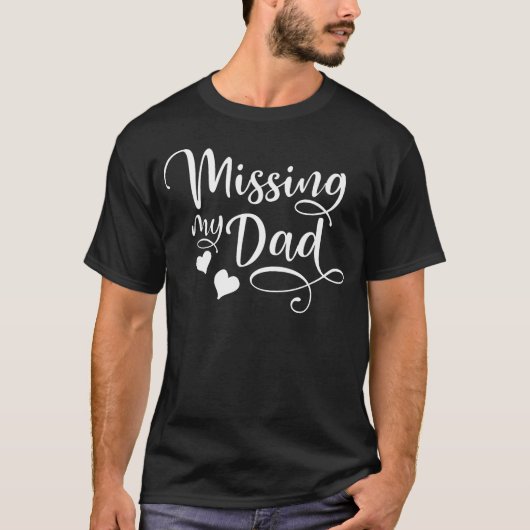 D Mijn Vader Vaderdag In De Hemel Dochter T-shirt (Voorkant)