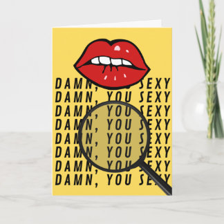D*min u Sexy - vind het Levende Wenskaart Kaart