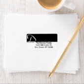 D Monogram Adresetiketten Etiket (Insitu)