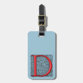 D Monogram Bagagelabel (Voorkant verticaal)