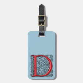 D Monogram Bagagelabel