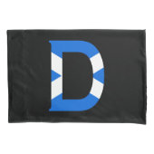 D Monogram bedekt met Schotse vlag pcnt Kussensloop (Voorkant)
