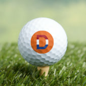 D Monogram bedekt op NLD Vlag op of be6 gbcnt Golfballen (Insitu Shirt)