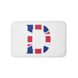 D Monogram bedekt op Union Jack Flag bmcnt Badmat