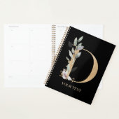 D Monogram Floral Aangepaste Planner (Display)