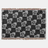 D Monogram Initiaal Drow Blanket Deken (Voorkant)