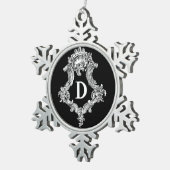 D Monogram Initiaal Ornament (Rechts)