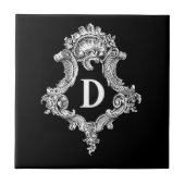 D Monogram Initiaal Tegeltje (Voorkant)
