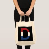 D Monogram overgezet op NLD-vlag op bk gtcn Tote Bag (Voorkant (product))
