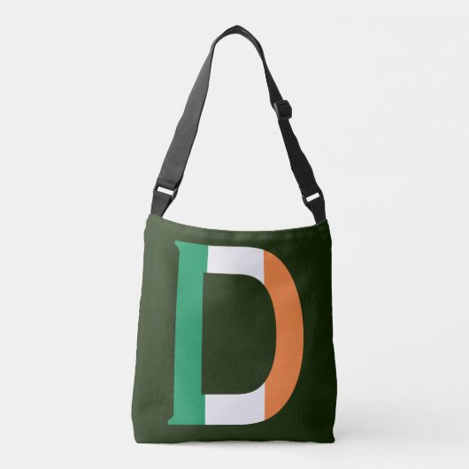 D Monogram overlay op Ierse vlag cbbcnt Crossbody Tas (Voorkant)