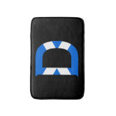 D Monogram overlay op Schotse vlag bmcnt Badmat (Voorkant Verticaal)