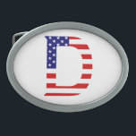 D Monogram overlay op USA Flag bbcnt Gesp<br><div class="desc">D Monogram bedekt op USA Flag Belt Buckle Design © Trinkets and Things 2017 - AHP Design. Alle rechten voorbehouden. 080517</div>