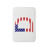 D Monogram overlay op USA Flag bmcnt Badmat (Voorkant Verticaal)