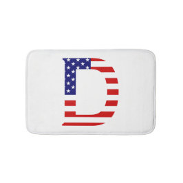D Monogram overlay op USA Flag bmcnt Badmat