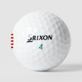D Monogram overlay op USA Flag ssf gbcnt Golfballen (Logo)