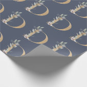 D Monogram papier voor het verpakken van flessen (Hoek)