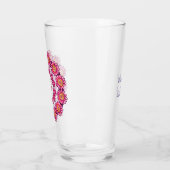 D Monogram Pretty Boho Bloemrijke Cottage Meisjesa Glas (Links)