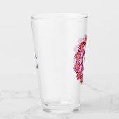 D Monogram Pretty Boho Bloemrijke Cottage Meisjesa Glas (Rechts)