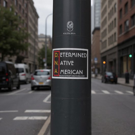 D.N.A. (RYBW) - Vastberaden Indiaan Sticker