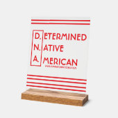 D.N.A. - Vastberaden Indiaan Acryl Bord (Hoek)