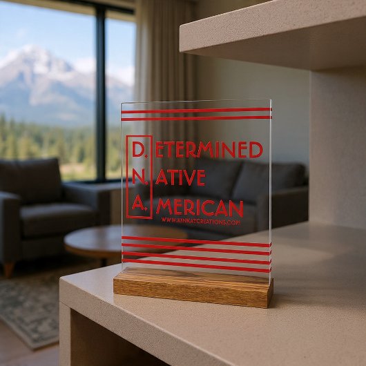 D.N.A. - Vastberaden Indiaan Acryl Bord