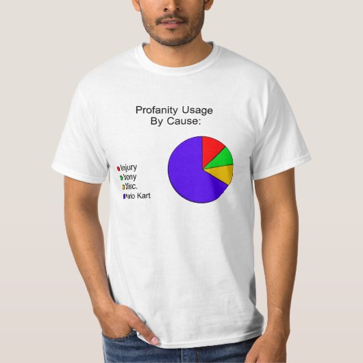 D**N Blauwe schalen T-shirt (Voorkant)