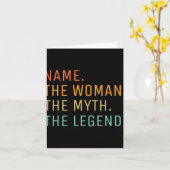 D Naam De Vrouw De Mythe De Legende Kaart (Gele Bloem)