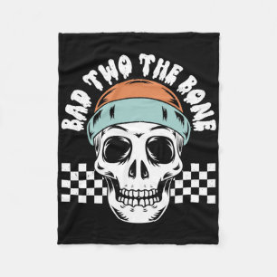 D naar het botskelet Halloween Two Birthday Todd Fleece Deken