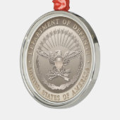 D.O.D. Government Emblem Metalen Ornament (Links)