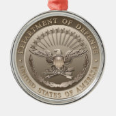 D.O.D. Government Emblem Metalen Ornament (Voorkant)