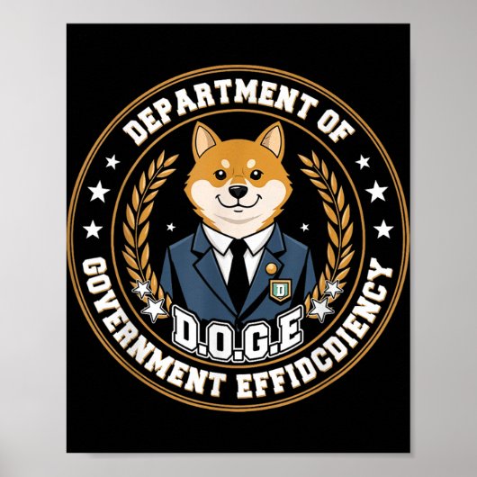 D.o.g.e Afdeling Overheids Efficiëntie Poster (Voorkant)
