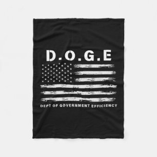 D.o.g.e. Departement voor Overheids Efficiëntie Gr Fleece Deken