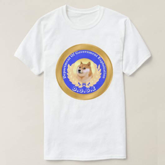D.O.G.E. Department of Government Exploitation T-shirt (Design voorkant)
