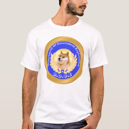 D.O.G.E. Department of Government Exploitation T-shirt (Voorkant)