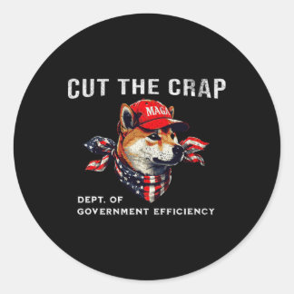 D.O.G.E. Dept van de efficiëntie van de overheid s Ronde Sticker