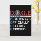 D.o.g.e Doge Afdeling Overheids Efficiëntie T Kaart (Gele Bloem)
