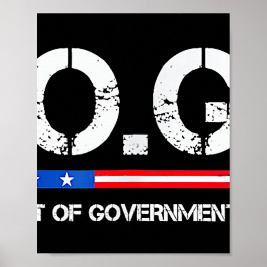 D.O.G.E Doge Department of Government Efficiency Poster (Voorkant)