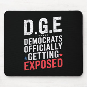 D.o.g.e Doge Overheid Satire Amerikaanse Vlag Muismat