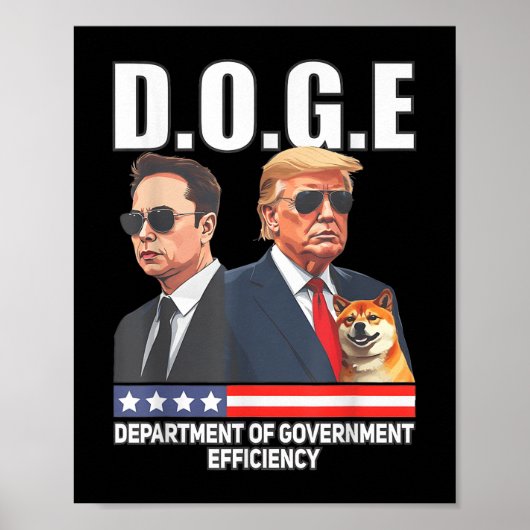 D.o.g.e. Ministerie van Overheids Efficiëntie Poster (Voorkant)