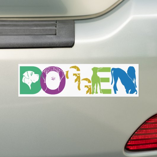 D O G G E BUMPERSTICKER (Op auto)