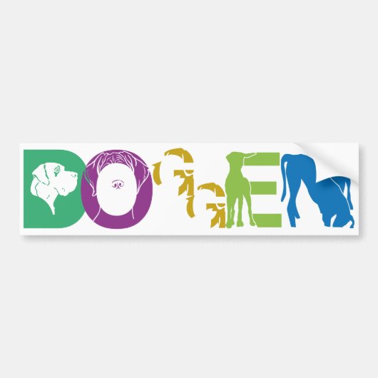 D O G G E N BUMPERSTICKER (Voorkant)