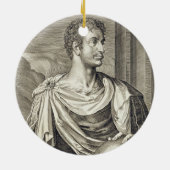 D. Octavius Augustus (63 voor Christus - 14 voor C Keramisch Ornament (Achterkant)