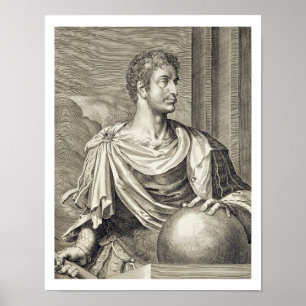 D. Octavius Augustus (63 voor Christus - 14 voor C Poster