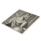 D. Octavius Augustus (63 voor Christus - 14 voor C Tegeltje (Zijkant)